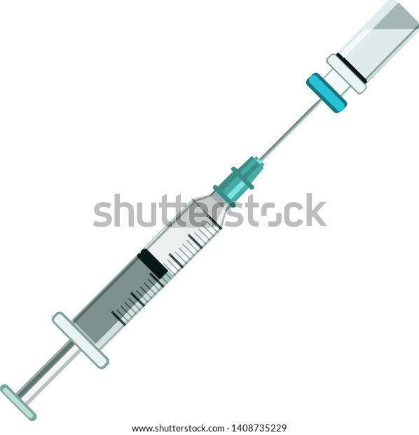 Filling Syringe Vile Stock Vector (Royalty Free) 1408735229 | Shutterstock