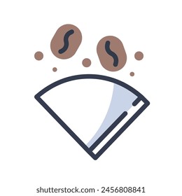 Filterkaffee-Vektorgrafik-Icon-Illustration