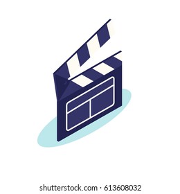 Film action creative design. Flat icon. Vector illustration