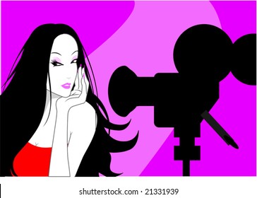  film Actress and camera	