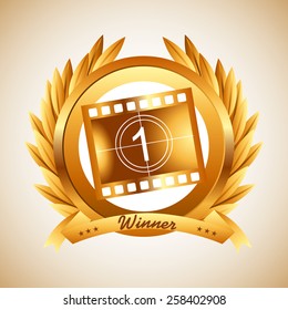 film award design, vector illustration eps10 graphic 