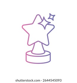 Film Award Icon vector stock illustration