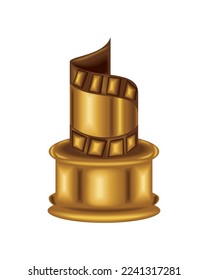 film award trophy icon isolated