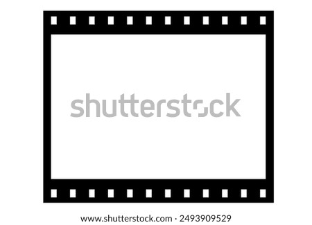 Film border with blank space. Editable Clip Art.