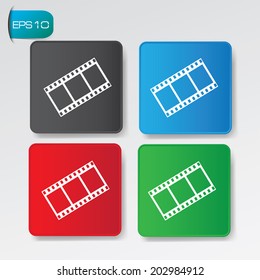 Film buttons,vector