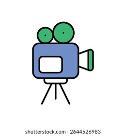 Film Camera Icon vector stock illustration