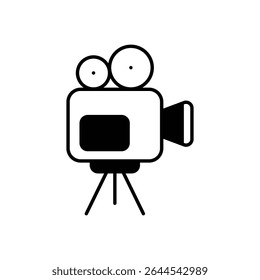 Film Camera Icon vector stock illustration