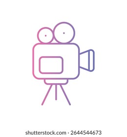 Film Camera Icon vector stock illustration