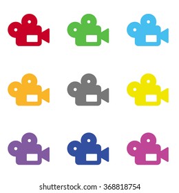 Film camera icon for web