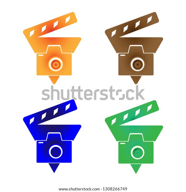 Film Camera Logo Editable Printable Perfect Stock Vector (Royalty Free ...