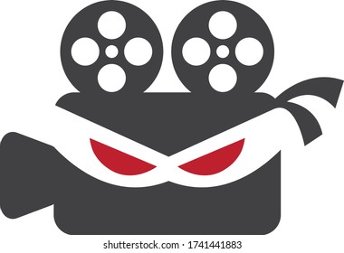 film camera logo. Movie camera logo
