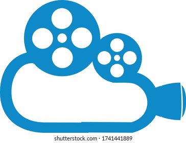 film camera logo. Movie camera logo