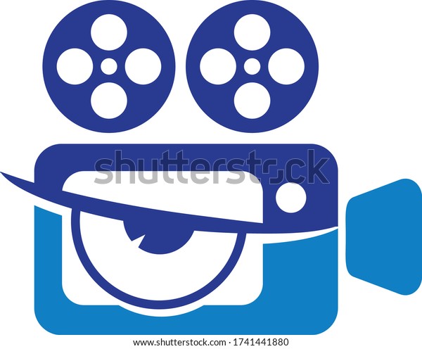 film camera logo. Movie\
camera logo