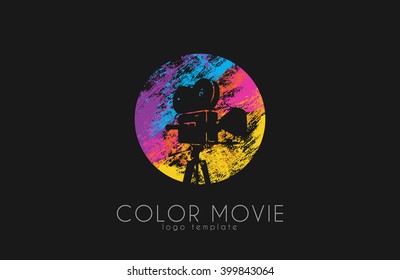 film camera logo. Movie camera. Creative logo. Movie logo