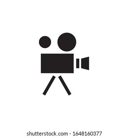 Vektorillustration-Symboldesign des Filmkamera-Logos