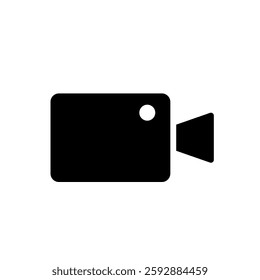 film camera, recording, video - vector icon