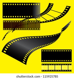 film from camera vector illustration