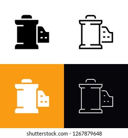 Film Canister Icon Set