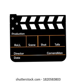 Casting Abstract Vector Illustration Movie Clapper Stock Vector ...