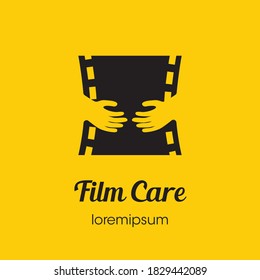 Film Care logo symbol or icon template design 