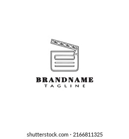 film cartoon logo template icon design black modern isolated vector illustration