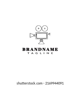 film cartoon logo template icon design black modern vector illustration