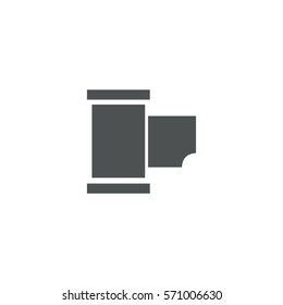 film cassette icon. sign design