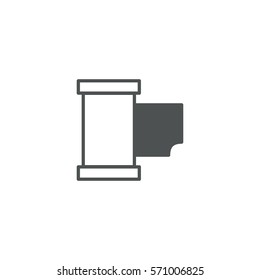 film cassette icon. sign design