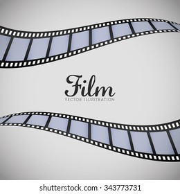 Film and cinema icons graphic design, vector illustration eps10