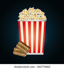 Film and cinema icons graphic design, vector illustration eps10