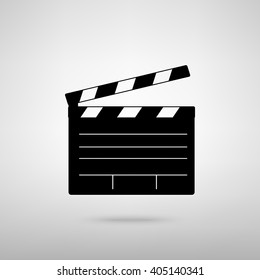 Film clap board cinema sign