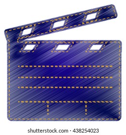 Film clap board cinema sign