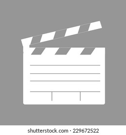 film clap board cinema vector icons