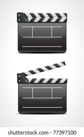 Film Clap Board Cinema Vector Illustration. Eps 10.