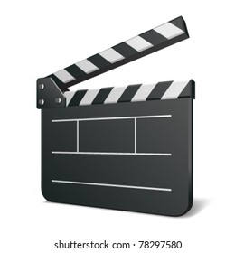 Film Clap Board Cinema Vector Illustration. Eps 10.