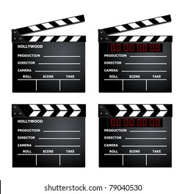 Film clapboard set eps8