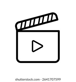 Film Clapboard – Vector Icon