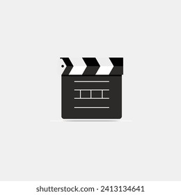 Film clapper board on background.vector illustration eps10