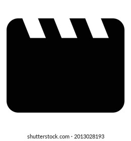 Vektorsymbol der Filmklappkarte.