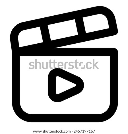 Film Clapper icon for web, app, infographic, etc