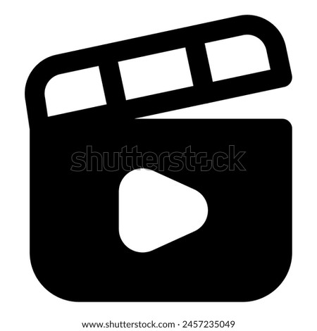 Film Clapper icon for web, app, infographic, etc