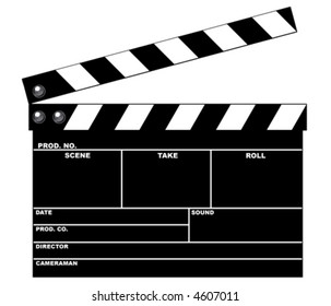 Film Clapper Slate (vector)