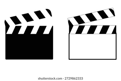 Película Clapperboard Icon diseño de Vector