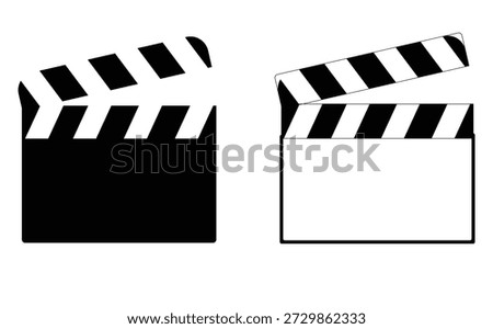 Film Clapperboard Icon Vector design