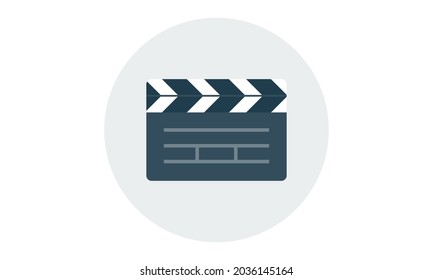 Film clapperboard icon vector image