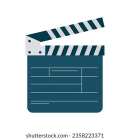 vector de ilustración de clapperboard de película aislado