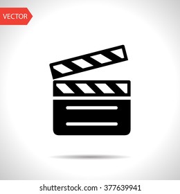 film clapperboard vector icon