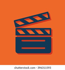 film clapperboard vector icon