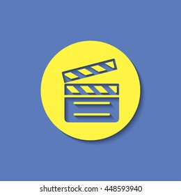 film clapperboard vector icon
