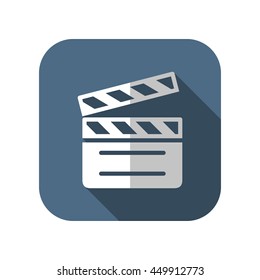 film clapperboard vector icon